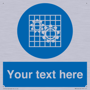 Custom Machine Guards Required Sign